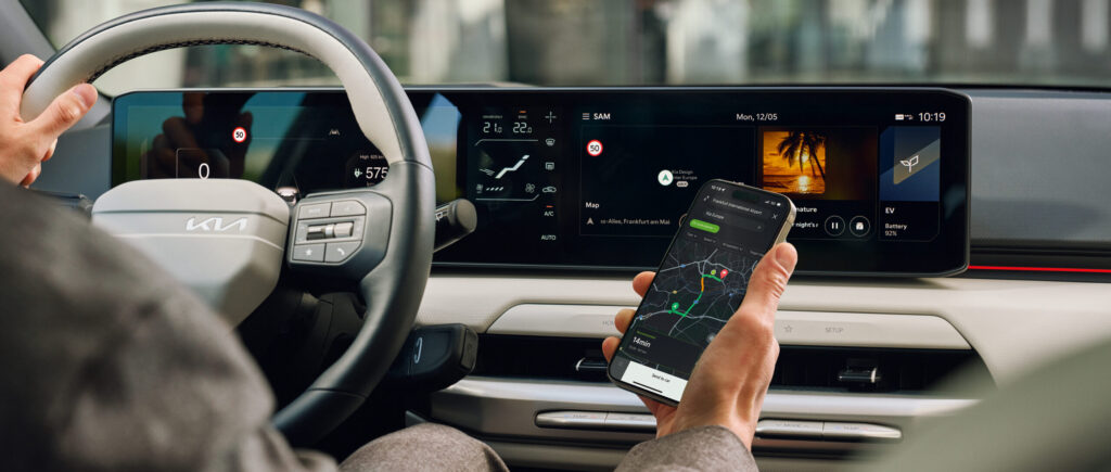 Kia EV4 Routenplanung